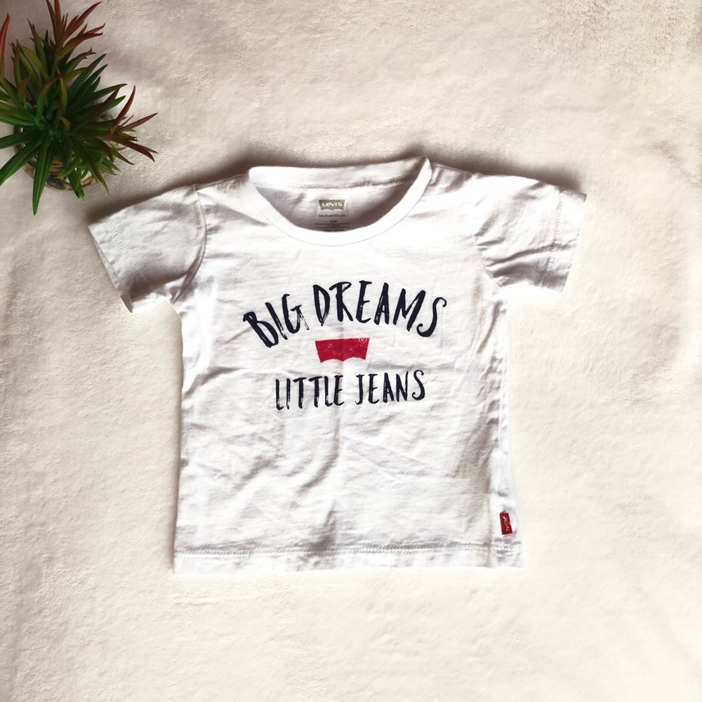 Levi’s baby t shirt big dreams little jeans
